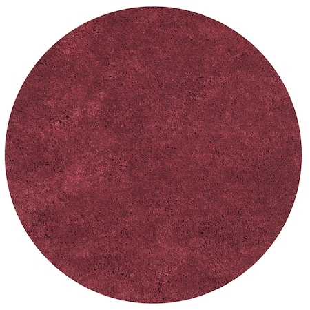 Palacedesigns 6 ft. Round Polyester Red Area Rug - Red - 6 ft. PA3661481